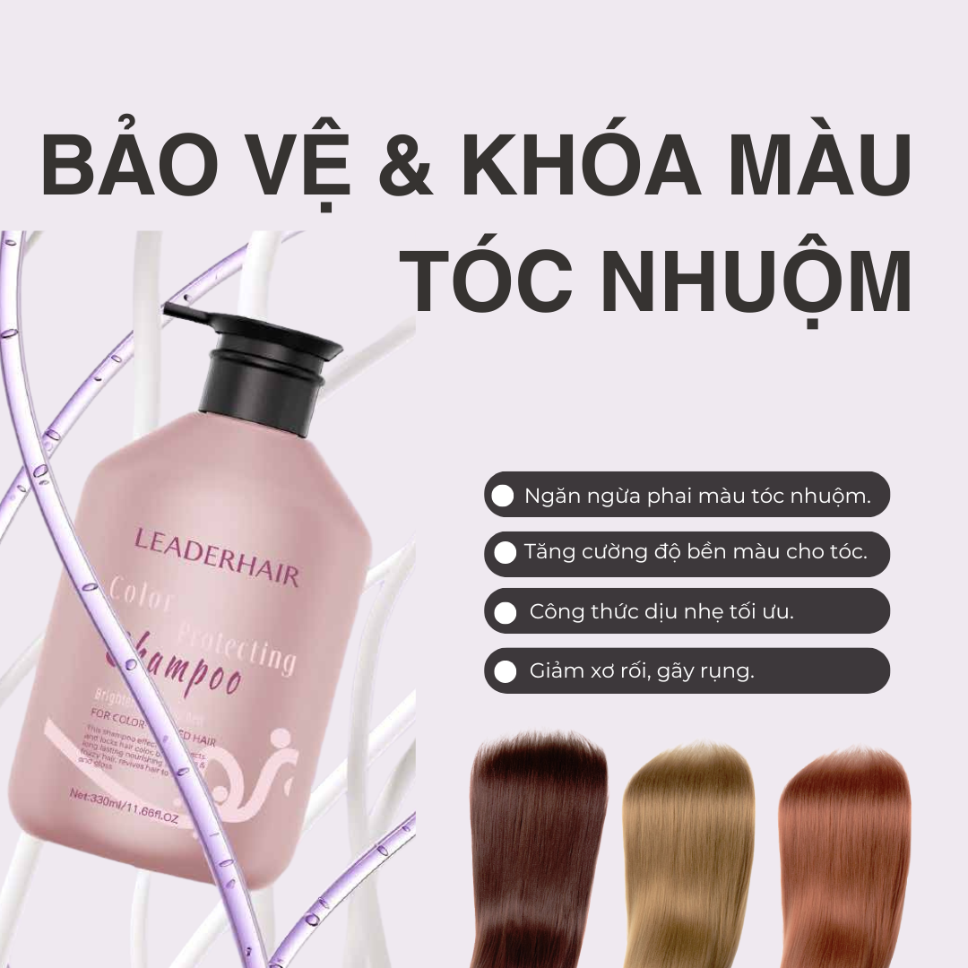 Dầu gội và xả thiên nhiên Leader Hair