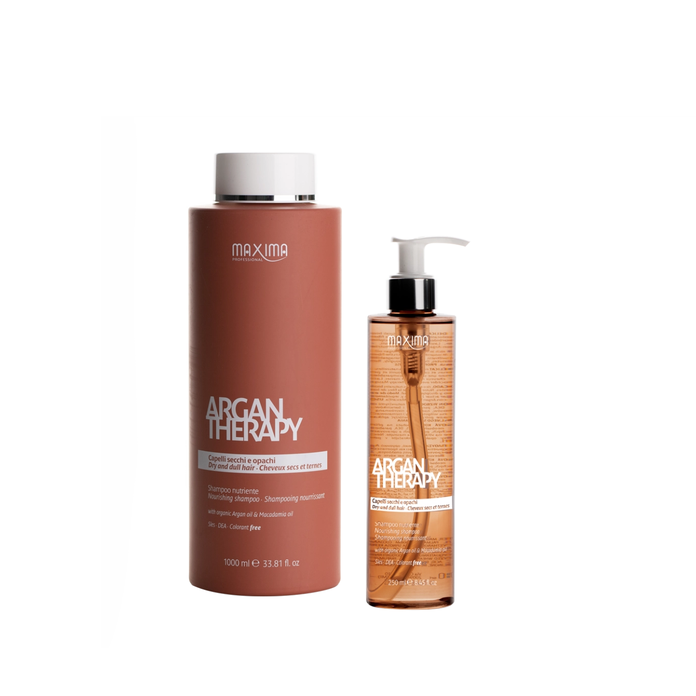 Gội và mặt nạ tóc hạt Argan Maxima Italy