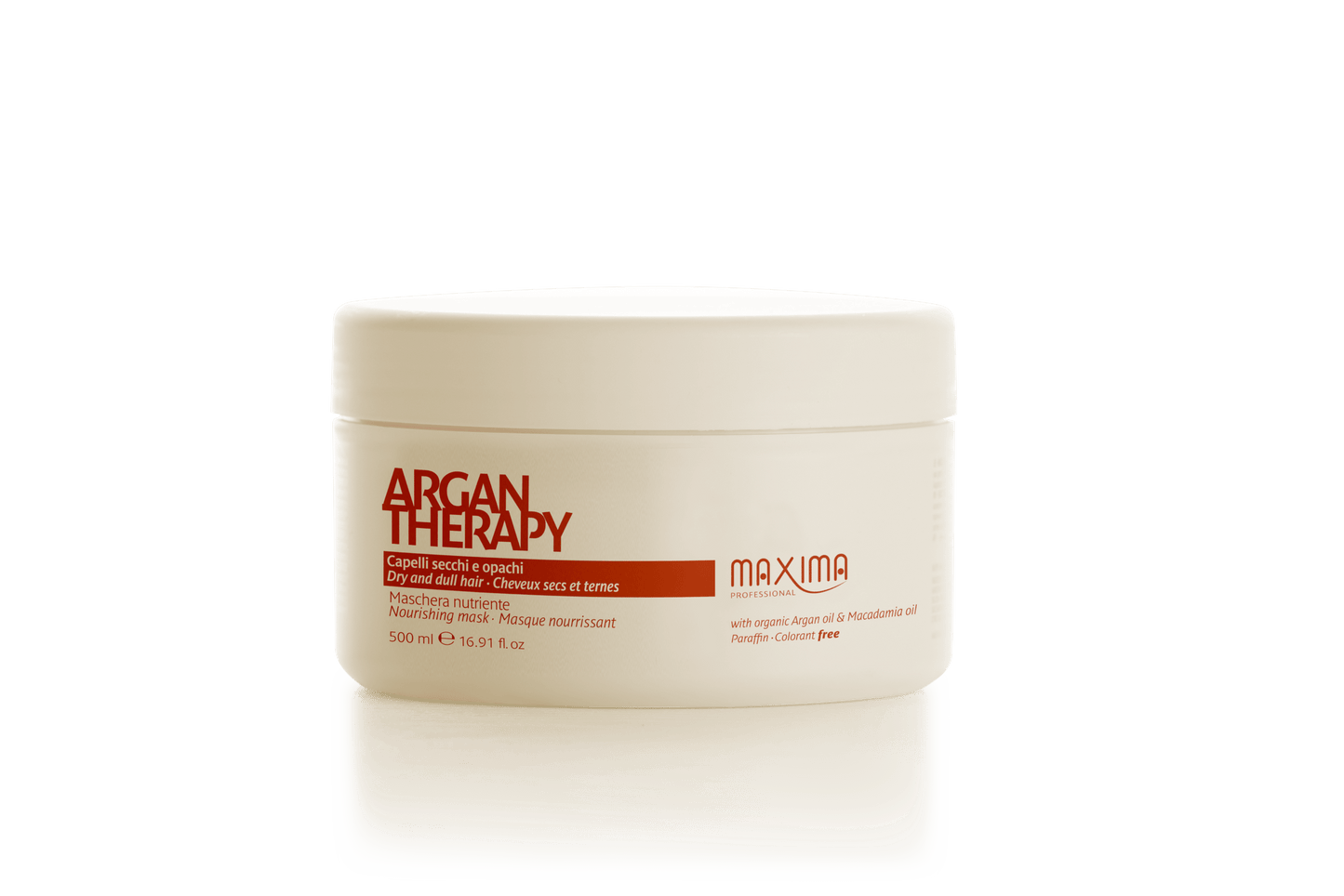 Gội và mặt nạ tóc hạt Argan Maxima Italy