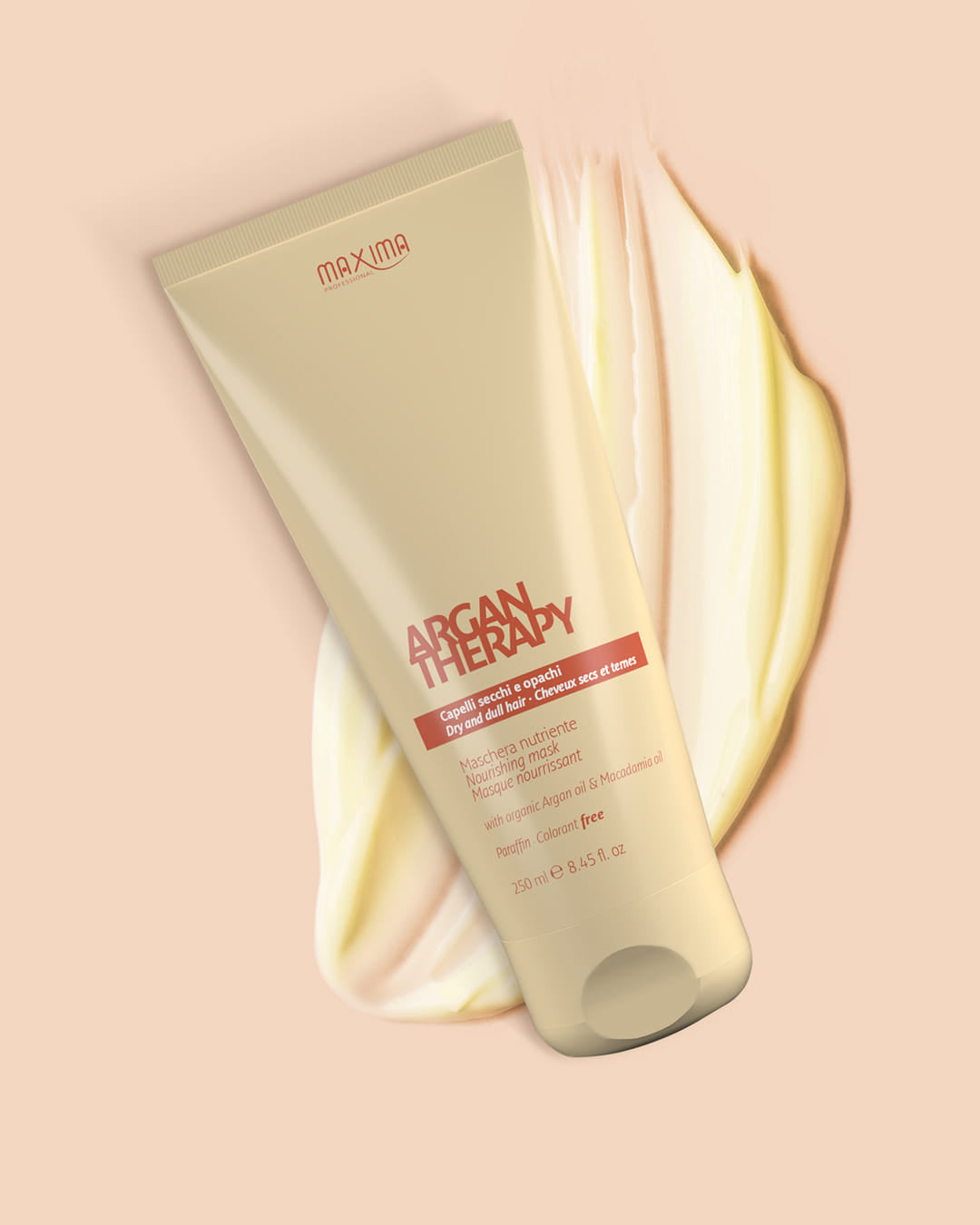 Gội và mặt nạ tóc hạt Argan Maxima Italy