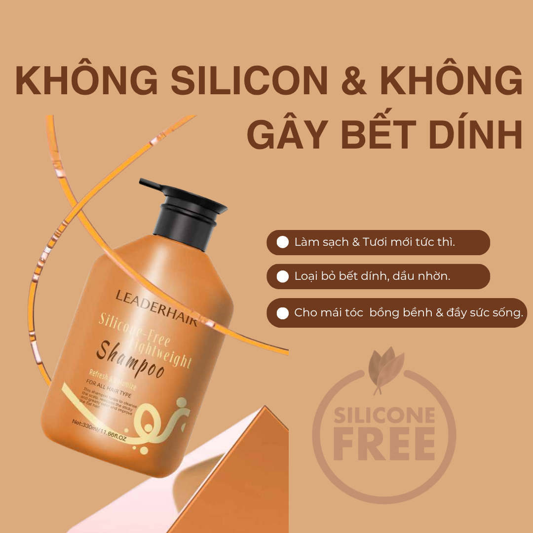 Dầu gội và xả thiên nhiên Leader Hair