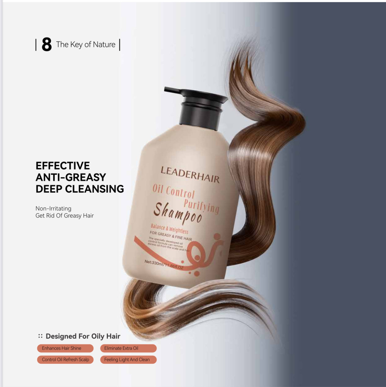 Dầu gội và xả thiên nhiên Leader Hair