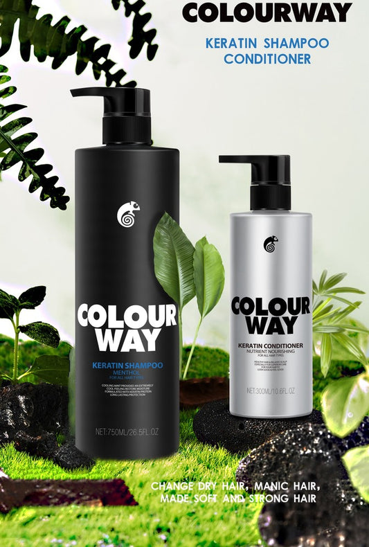 Cặp Gội Xả Keratin Colorway