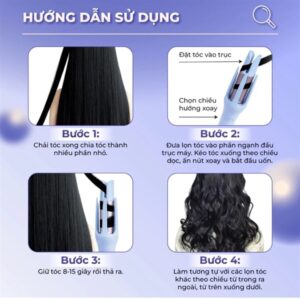 Alternative view of MÁY UỐN XOĂN TỰ ĐỘNG LEADERHAIR TRỤC GỐM SỨ 28MM