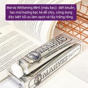 Marvis whiteing mint kem đánh răng màu bạc 85ml