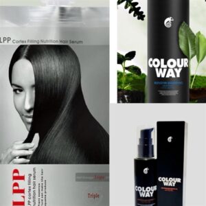 Kem ủ LPP giảm rụng, phục hồi hư tổn, khô xơ, giảm gàu ngứa, khoá màu tóc nhuộm keratin Collagen - 1 BẠC 450ML 1 GỘI KERATIN 1 TINH DẦU MACCA